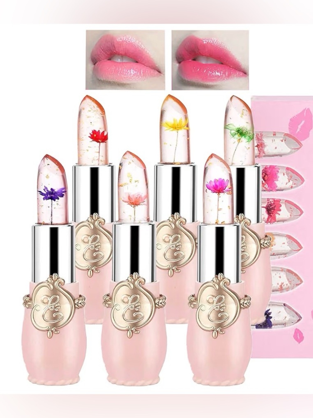 Crystal Jelly Flower Lipstick
